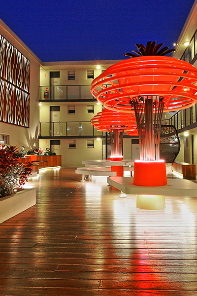 Gardens at Night Project in Focus Commercial Outdoor Lighting Best Western Haven Glebe 2