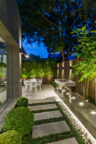 Gardens at Night Project in Focus Outdoor Lighting Melbourne Main