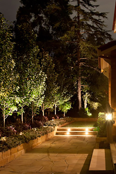 Gardens at Night Project in Focus Outdoor Lighting Roseville 1