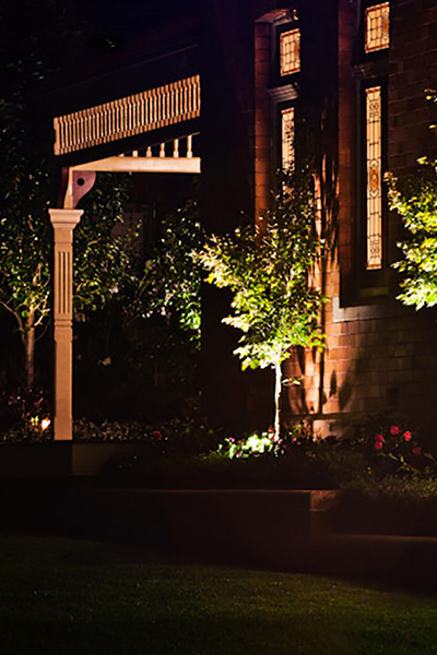 Gardens at Night Project in Focus Outdoor Lighting Roseville 7