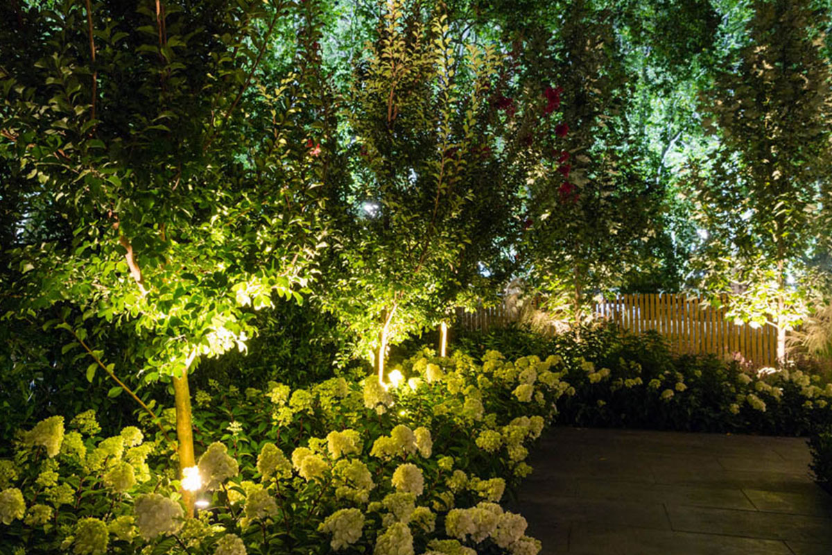 mifgs melbourne show garden accent lighting by gardens at night