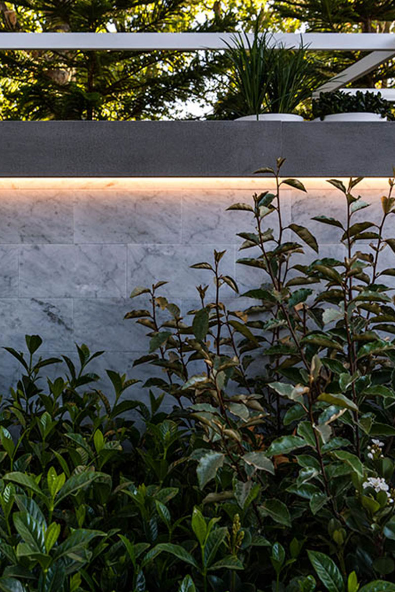 mifgs melbourne show garden linear lighting by gardens at night