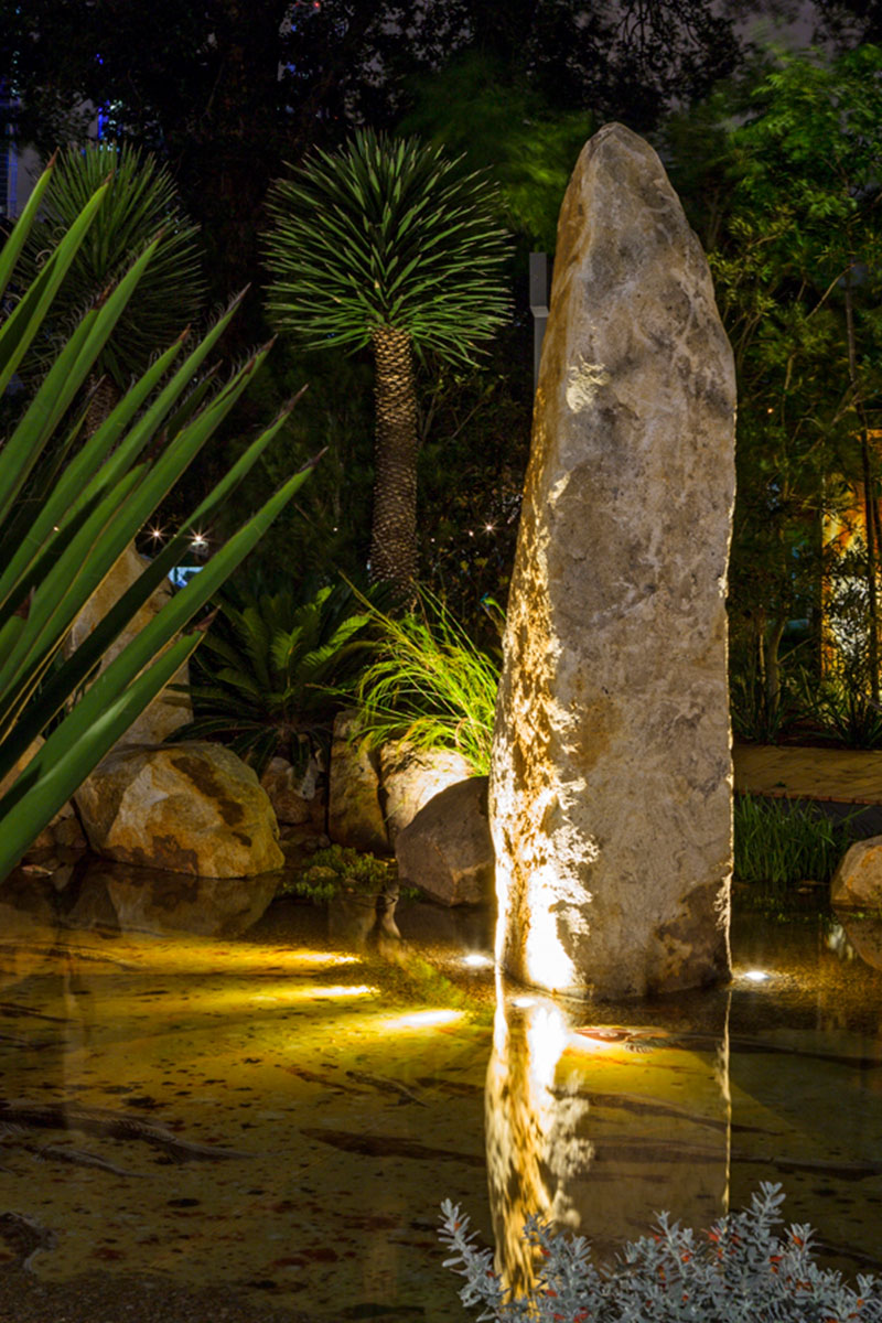 mifgs melbourne show garden underwater lighting by gardens at night