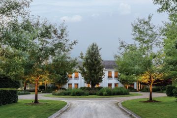 Gardens at Night and Semken Landscaping Entrance