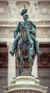 Soldiar on horse sculpture 
