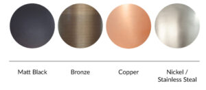 Lighting fitting finishes